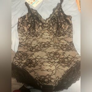 Black Lace Body Suit - Brand New